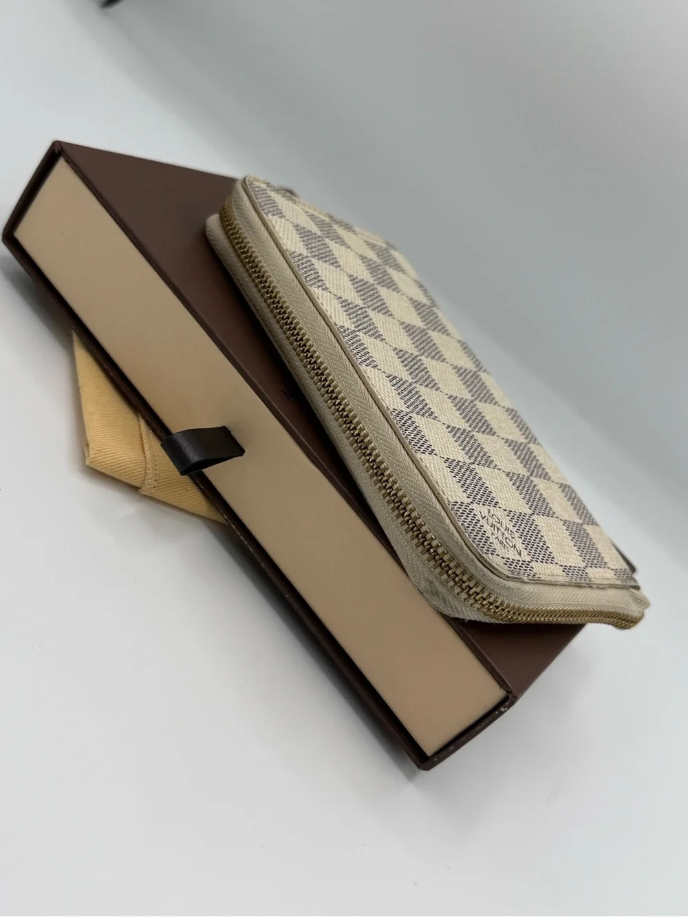 Louis Vuitton Damier Azur Zip Wallet - Compact Long